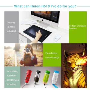 huion h610 pro graphic drawing tablet review